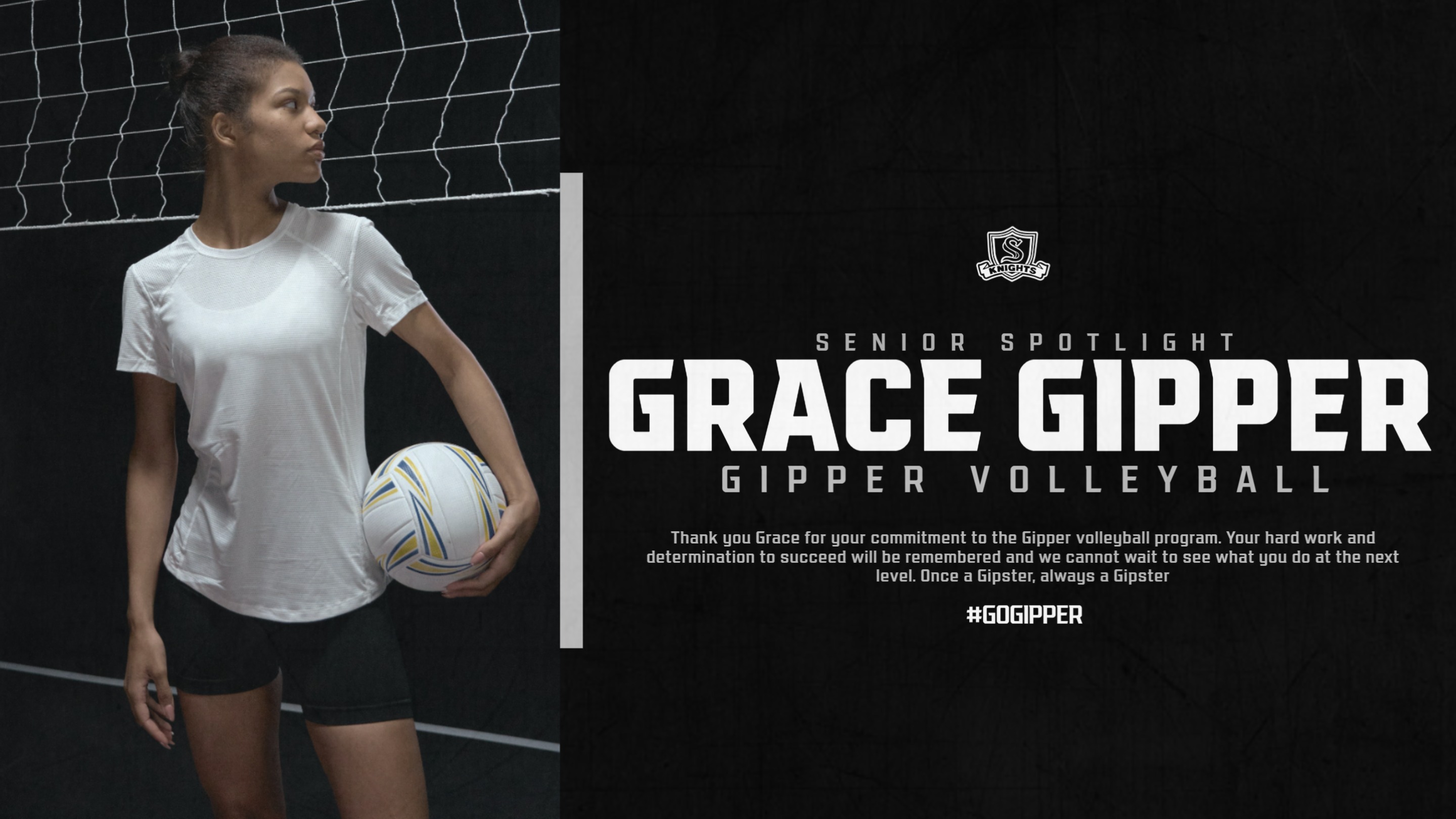 Create Senior Spotlight Graphics Gipper